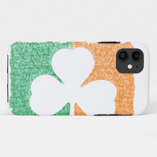 Irish Shamrock custom iPhone case (Achterkant (horizontaal))