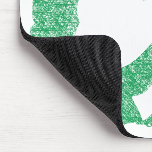 Irish Shamrock custom mousepad Muismat (Hoek)