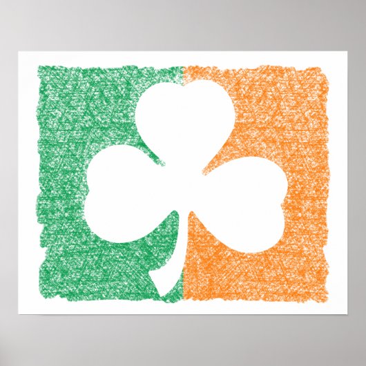 Irish Shamrock custom poster (Voorkant)