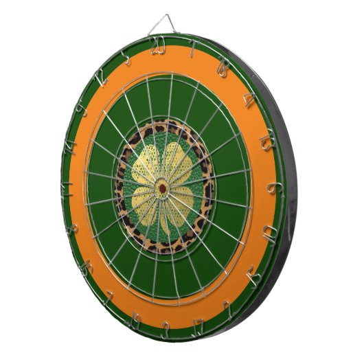 Irish Shamrock Dartbord (Voorkant Rechts)