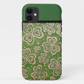 Irish Shamrock Design iPhone Case (Achterkant)