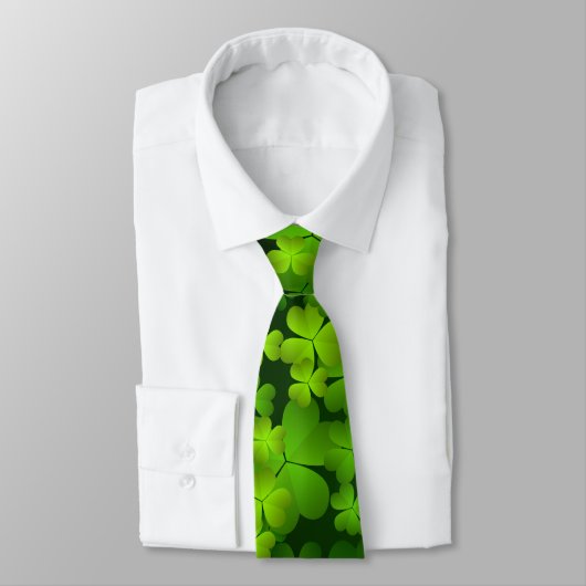 Irish Shamrock Double Sided Stropdas (Gebonden)