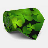 Irish Shamrock Double Sided Stropdas (Opgerold)