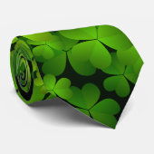Irish Shamrock Double Sided Stropdas (Opgerold)