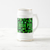 Irish Shamrock Drink Stein Bierpul (Voorkant rechts)