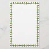 Irish Shamrock Elegance Stationery Briefpapier (Voorkant)