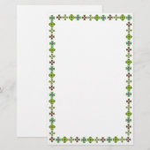 Irish Shamrock Elegance Stationery Briefpapier (Voorkant / Achterkant)