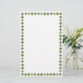 Irish Shamrock Elegance Stationery Briefpapier (Staand voorkant)