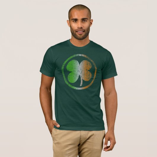 Irish Shamrock Fade T-shirt (Voorkant volledig)