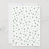 Irish Shamrock Flamingo St Patrick's Day Party Kaart (Achterkant)