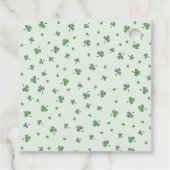 Irish Shamrock Flamingo Thank You Bedankjes Labels (Achterkant)