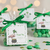 Irish Shamrock Flamingo Thank You Bedankjes Labels