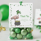 Irish Shamrock Flamingo Thank You Bedankjes Labels