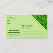 Irish Shamrock Floral Appointment Reminder Afsprakenkaartje (Achterkant)