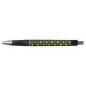 Irish Shamrock Four-leaf clover Gold black Pen (Voorkant)