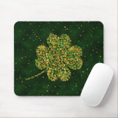 Irish Shamrock Four-leaf Lucky Clover Muismat (Met muis)