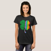 Irish Shamrock Gay Lgbt St Patricks Day Pride Rain T-shirt (Voorkant volledig)