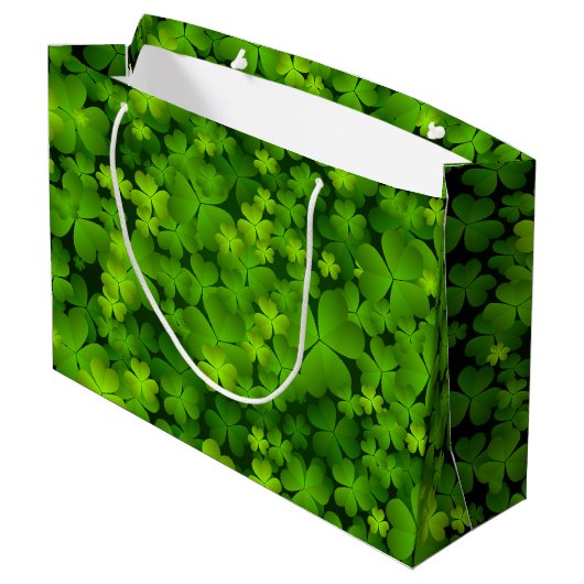 Irish Shamrock Gift Accessoires Groot Cadeauzakje (Achterkant Gekanteld)