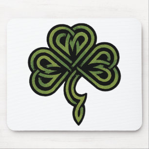 Irish Shamrock Gift Muismat