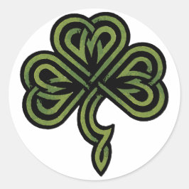 Irish Shamrock Gift Ronde Sticker