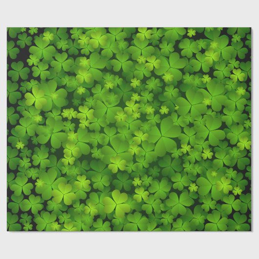 Irish Shamrock Gift Wrap Cadeaupapier (Vlak)