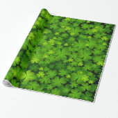 Irish Shamrock Gift Wrap Cadeaupapier (Uitgerold)