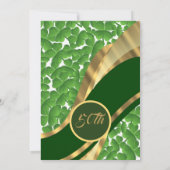 Irish shamrock gouden bruiloft kaart (Achterkant)
