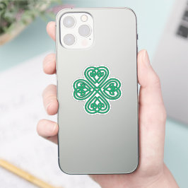 Irish Shamrock Green Celtic Lucky Clover Sticker