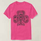 Irish Shamrock Green Clover Celtic Knot St Patrick T-shirt (Design voorkant)