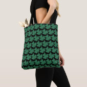 Irish Shamrock Green Glitter St. Patrick's Day Tote Bag (Dichtbij)