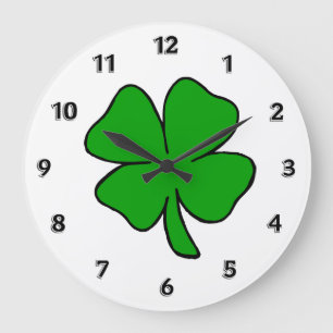 Irish Shamrock Grote Klok