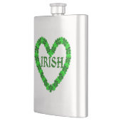Irish Shamrock Heart Flask Flacon (Links)