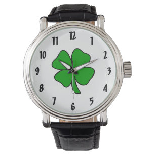 Irish Shamrock Horloge