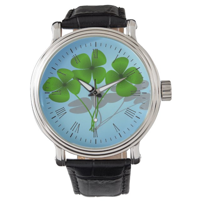 Irish Shamrock Horloge (Voorkant)