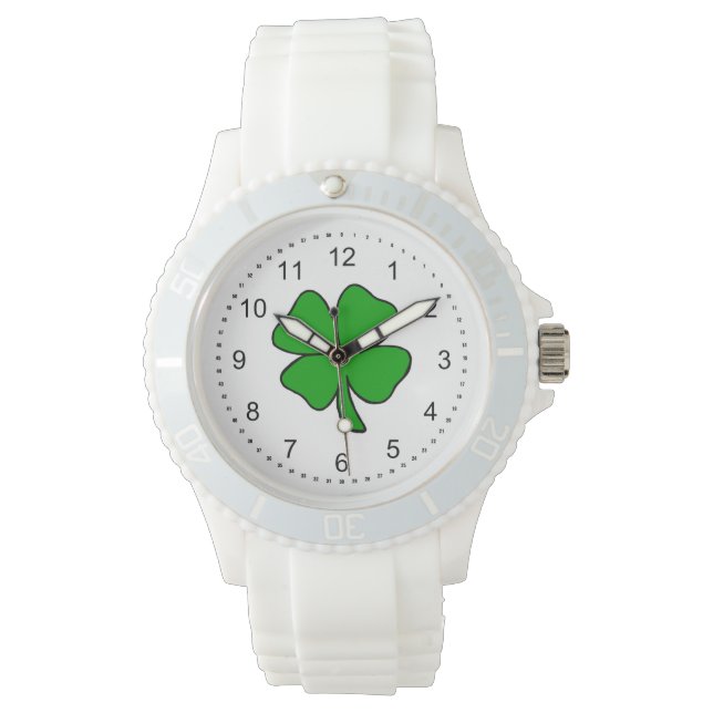 Irish Shamrock Horloge (Voorkant)