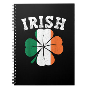 Irish Shamrock Ireland Flag St Patrick Day Notitieboek