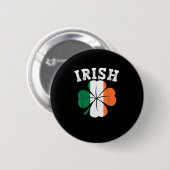 Irish Shamrock Ireland Flag St Patrick Day  Ronde Button 5,7 Cm (Voorkant /achterkant)