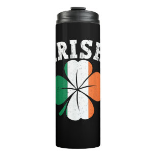 Irish Shamrock Ireland Flag St Patrick Day  Thermosbeker