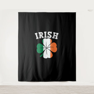 Irish Shamrock Ireland Flag St Patrick Day Wandkleed