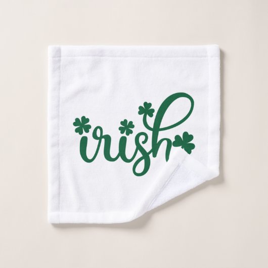 Irish Shamrock Ireland St. Patrick's Day Gift Idea Washandje (Wasdoekje)