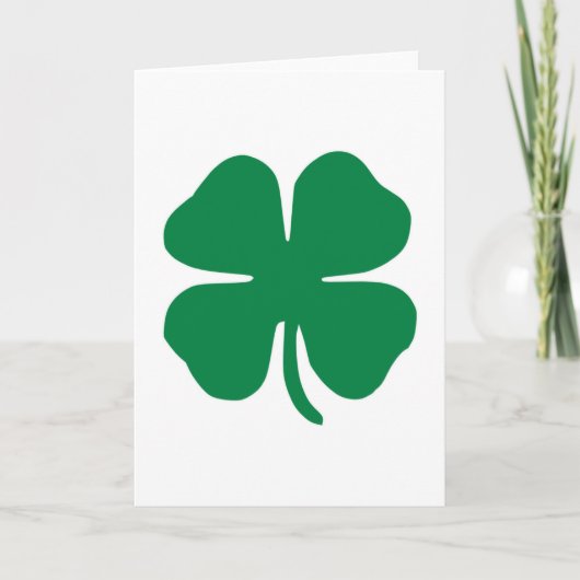 Irish Shamrock Kaart (Voorkant)