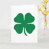 Irish Shamrock Kaart (Gele Bloem)