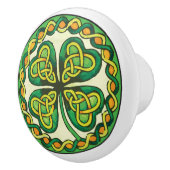 Irish Shamrock Keramische Knop (Rechts)