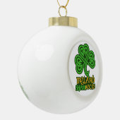 Irish Shamrock-kerstversiering Keramische Bal Ornament (Links)