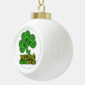 Irish Shamrock-kerstversiering Keramische Bal Ornament (Rechts)