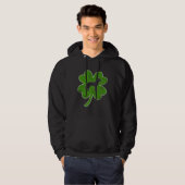 Irish Shamrock Leaf Malinois St Patrick s Day Hoodie (Voorkant volledig)