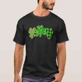 Irish Shamrock Leopard Green St Patrick S Da T-shirt (Voorkant)