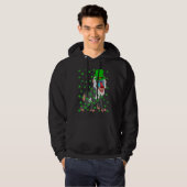 Irish Shamrock Leprechaun Baboon St Patrick's Day Hoodie (Voorkant volledig)