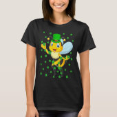Irish Shamrock Leprechaun Bee St Patrick's Day T-shirt (Voorkant)