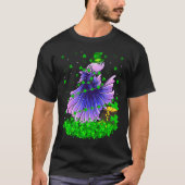 Irish Shamrock Leprechaun Betta Fish St Patrick's  T-shirt (Voorkant)